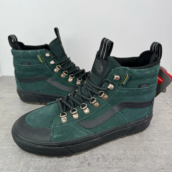 Vans Sk8-Hi MTE Waterproof Insulated Boots -Scarab Green- Men's 8/Women's 9.5